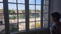Uitzicht uit kasteel