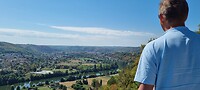 Uitzicht over het Lotdal en Cahors