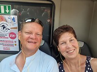In het toeristenbusje in Toulouse
