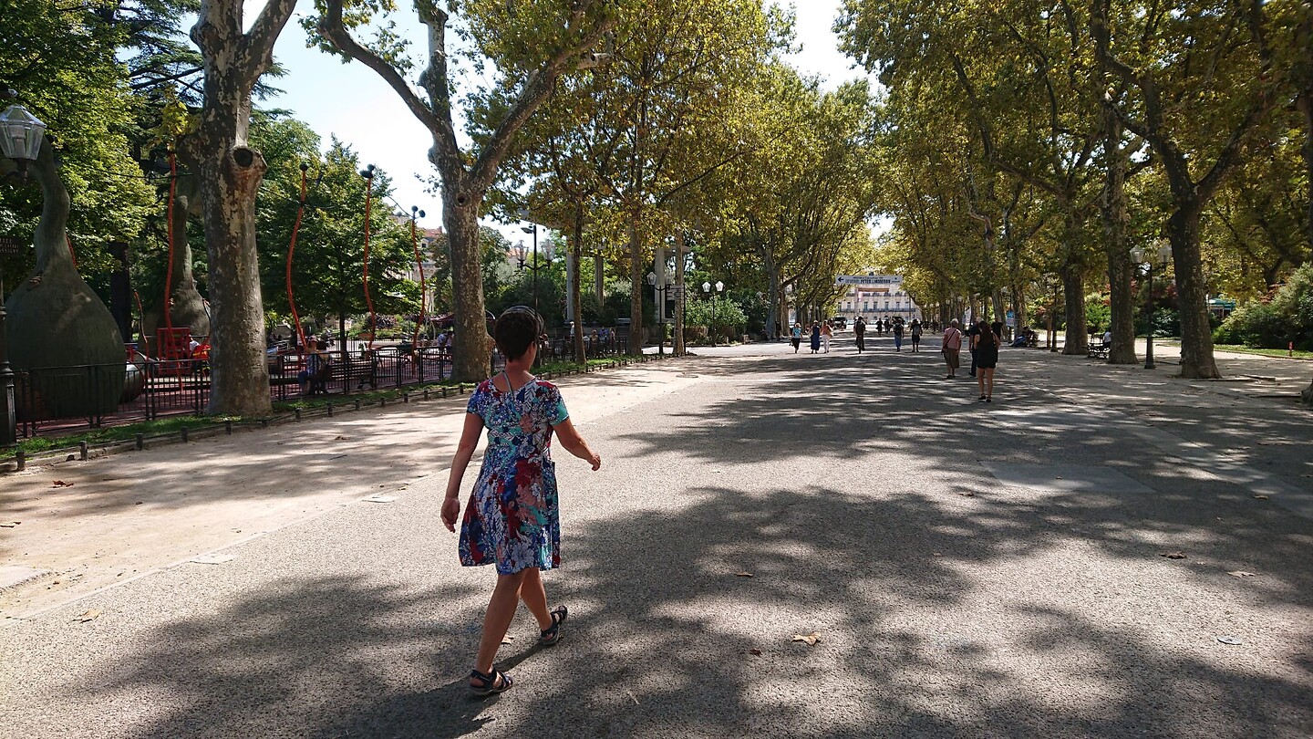 Groenstrook in Montpellier