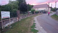 Mooie lucht in het champagne dorpje