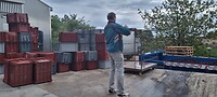 Achter bij een champagne boerderij