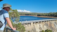 Uitzicht op Wellington dam