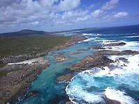 Kust William Bay uit de lucht