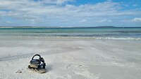 On the beach