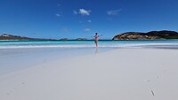 Lucky op Lucky Bay
