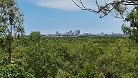 Uitzicht Darwin vanuit Darwin National Park