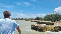 Vanaf de pier bij Nightcliff Jetty