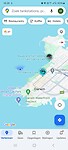 Voor de kust van East Point, waar we eergisteren waren