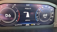 Onze route voor vandaag. Na 624 km linksaf slaan