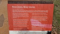 "9 zeros 9 stories" memorial