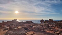 Sunset op Gantheaume point