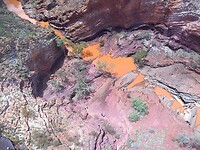 Hamersley Gorge vanuit de lucht