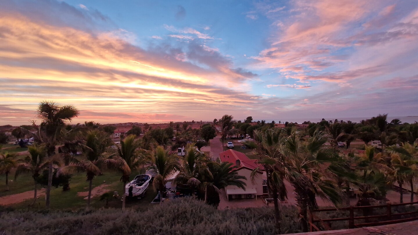 laatste avond in Coral Bay