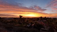 zonsondergang in Coral Bay