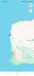 Denham, in een van beide landtongen aan de westkust
