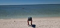 Shell Beach, waar je met schelpen mag gooien