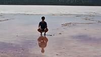Hutt Lagoon weerspiegelt haar prima