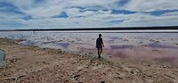 Hennie op Hutt Lagoon Pink lake