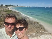 Samen bij turquoise Coast, Lancelin Beach