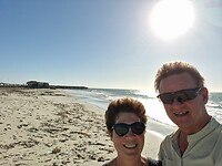 Laatste strandfoto, bij Two Rocks