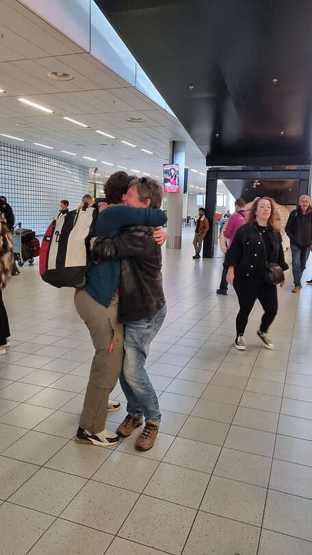 Ed komt ons begroeten