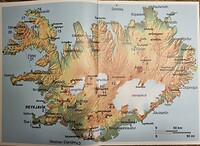Kaart Ijsland