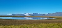 Pjodvegur, spiegeling van gletsjertongen