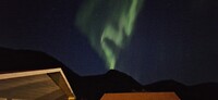 het noorderlicht boven ons huisje