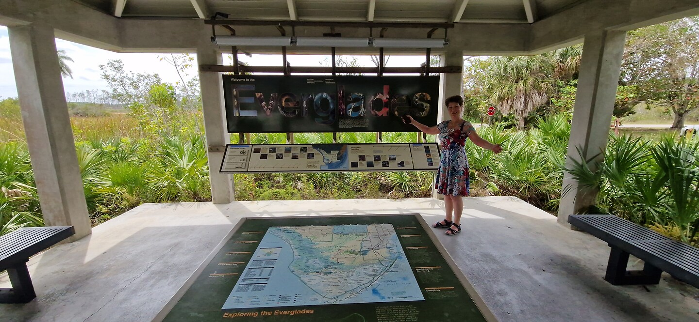 Aangekomen bij het visitor centre van de Everglades