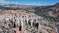 Drone opname Mossy cave trail