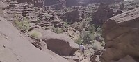 Wandeling naar Fisher Towers