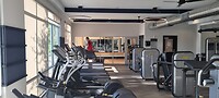 We doen ons best in de fitnessruimte