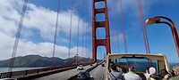 In de Big Bus over de Golden Gate Bridge