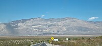 Paramint Mountains, met gekleurd streeppatroon.