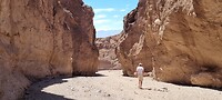 Terugweg door de canyon en met harde windvlagen