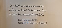 Citaat Dag Hammarskjöld