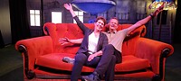 Op de Friends bank voor de fontein