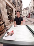 Boulangerie, lekker, blij.