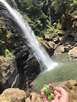 Erik bij de waterval
