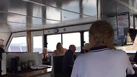 De boot ging soms flink te keer