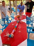 De tafel voor de lunch