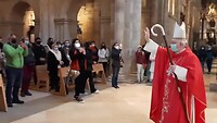 Mis in de kathedraal Santiago