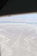 Nazca lijnen vanuit het vliegtuig gezien