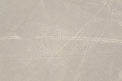 Nazca lijnen vanuit het vliegtuig gezien
