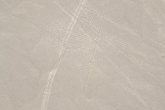 Nazca lijnen vanuit het vliegtuig gezien