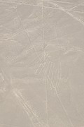 Nazca lijnen vanuit het vliegtuig gezien