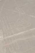 Nazca lijnen vanuit het vliegtuig gezien