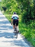 Eenzame fietser