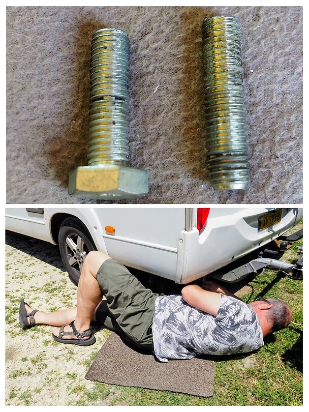 Bout afgebroken en reparatie